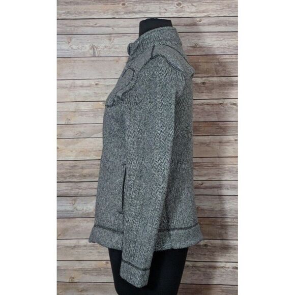 Marc ny performance Black Gray Womens Jacket XS Coat Lined Zip Up - Picture 2 of 4